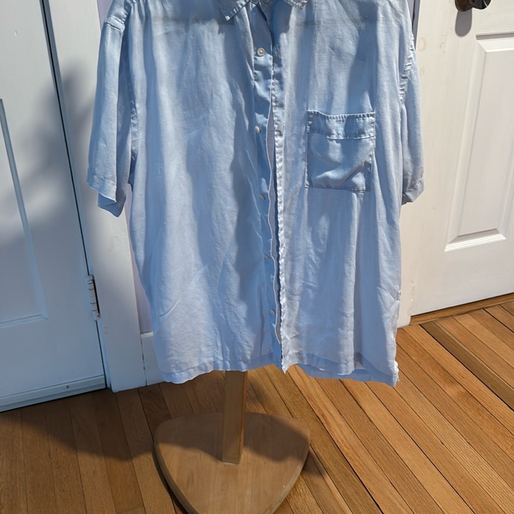 Banana Republic Sky Blue Button-Up Shirt